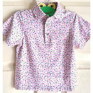 size 2T baby boy Summer Duck Little Nola polo shirt Mardis‎ Gras edition